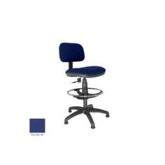 Taburete de oficina modelo SOFY de Vincolo, con topes, aro cromado, giratorio Taburete de oficina modelo SOFY de Vincolo, con topes, aro cromado, giratorio