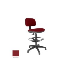 Taburete de oficina modelo SOFY de Vincolo, con topes, aro cromado, giratorio Taburete de oficina modelo SOFY de Vincolo, con topes, aro cromado, giratorio