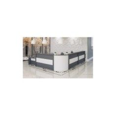 Mostrador de recepción curvo con movilidad reducida WORK