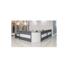 Mostrador de recepción curvo con movilidad reducida WORK