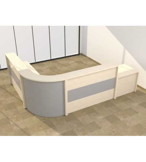 Mostrador de recepción curvo WORK  Mostrador de recepción curvo WORK