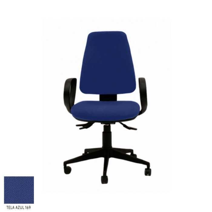 Silla ergonómica de oficina modelo EQUIS de Vincolo, con brazos fijos star