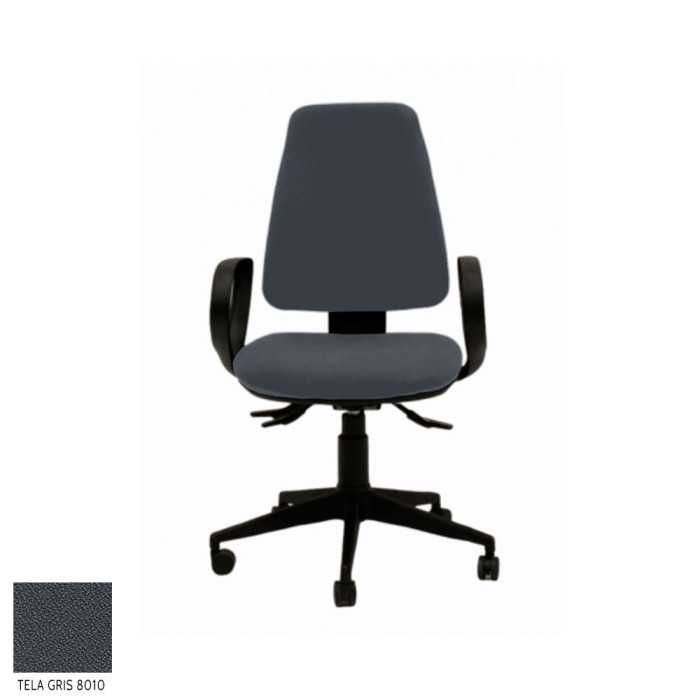 Silla ergonómica de oficina modelo EQUIS de Vincolo, con brazos fijos star