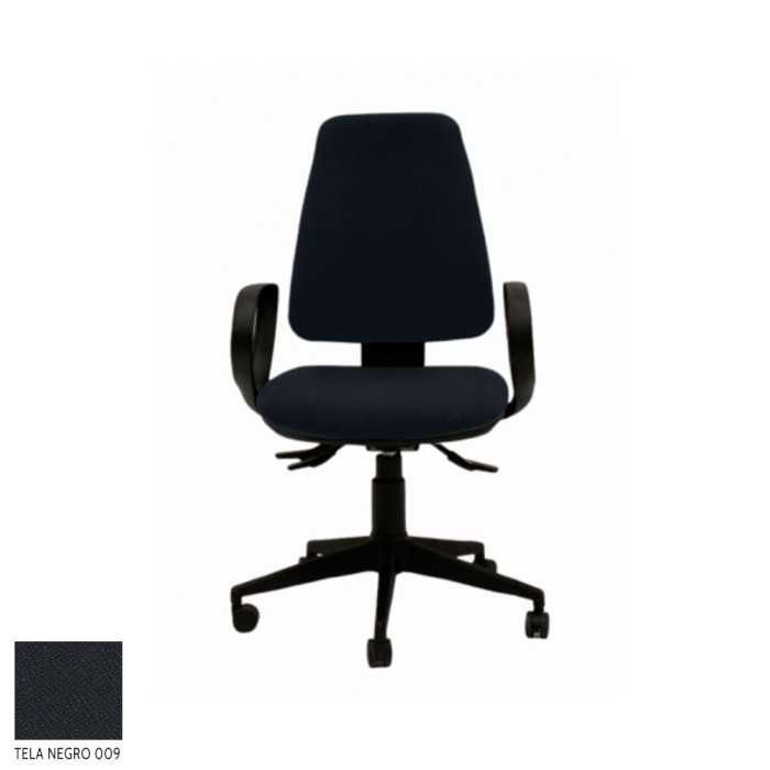 Silla ergonómica de oficina modelo EQUIS de Vincolo, con brazos fijos star