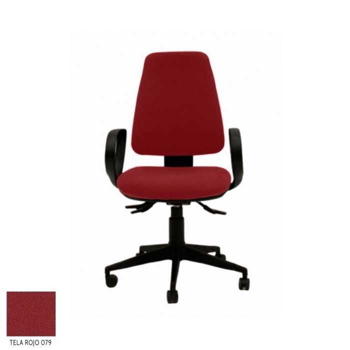 Silla ergonómica de oficina modelo EQUIS de Vincolo, con brazos fijos star