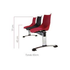 Bancada modelo Shell 2 plazas