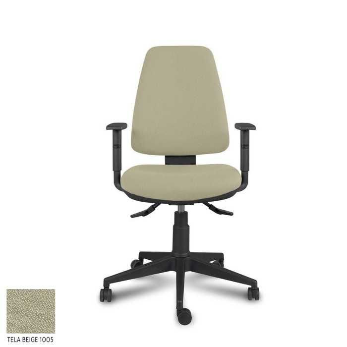 Silla de oficina ergonómica modelo EQUIS de Vincolo, brazos regulables, contacto permanente