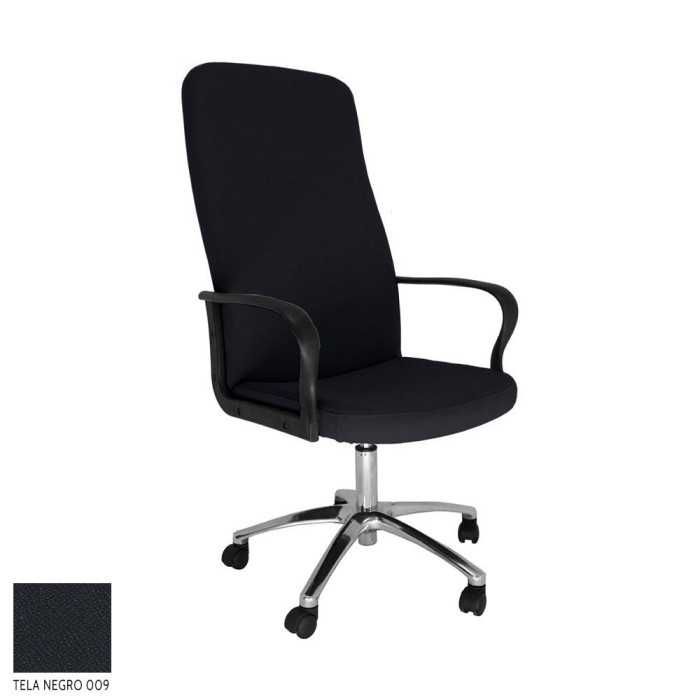 Sillón dirección ROCKY de Vincolo, respaldo alto, base aluminio
