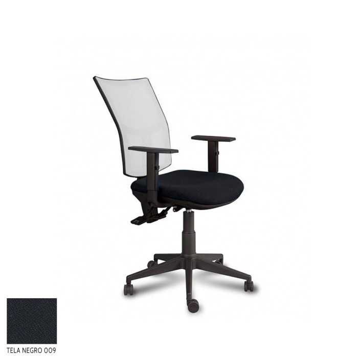 Silla ergonómica de oficina modelo Athenea malla de Vincolo, asyncro, brazos regulables