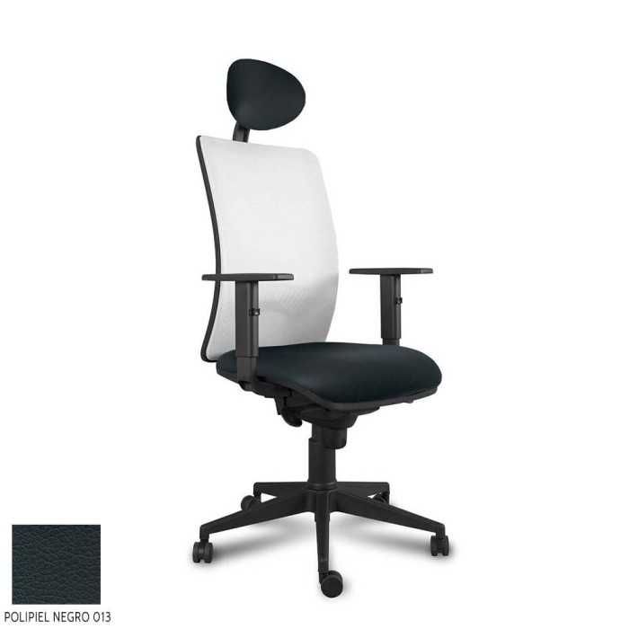 Silla ergonómica de oficina modelo CHAPLIN de vincolo, con cabezal, brazos regulables