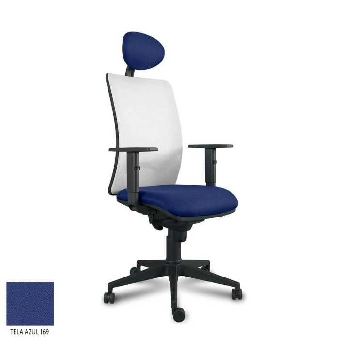 Silla ergonómica de oficina modelo CHAPLIN de vincolo, con cabezal, brazos regulables