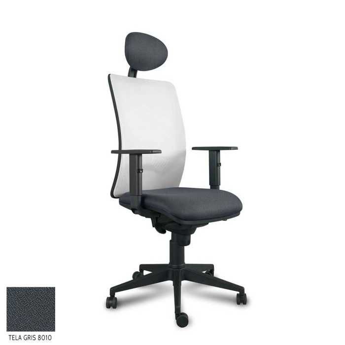 Silla ergonómica de oficina modelo CHAPLIN de vincolo, con cabezal, brazos regulables
