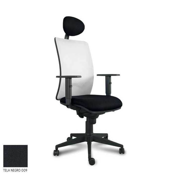 Silla ergonómica de oficina modelo CHAPLIN de vincolo, con cabezal, brazos regulables