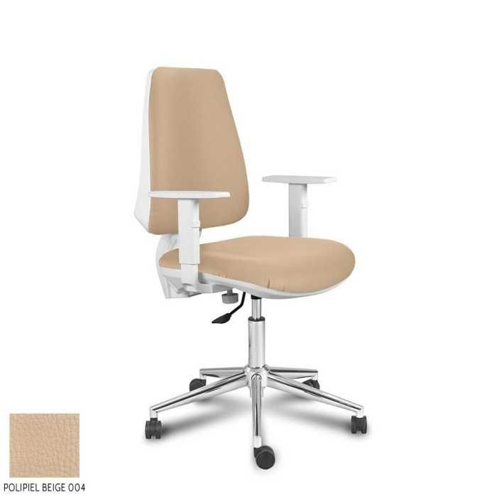 Silla Operativa ergonómica EQUIS WHITE de Vincolo brazos regulables