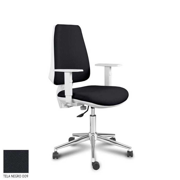 Silla Operativa ergonómica EQUIS WHITE de Vincolo brazos regulables