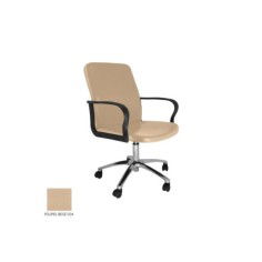 Sillón ergonómico dirección modelo ROCKY de Vincolo, respaldo bajo, base cromada