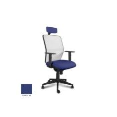Silla ergonómica de oficina modelo Kerry de Vincolo, con cabezal, brazos regulables