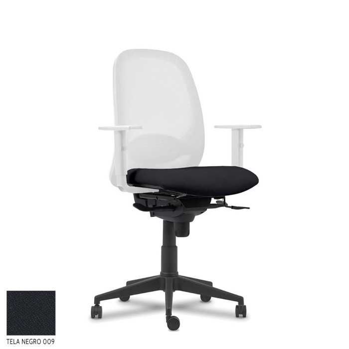 Silla Operativa ergonómica Adara White de Vincolo brazos regulables