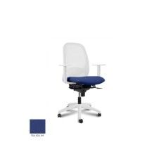 Silla ergonómica de oficina modelo Adara White de Vincolo, base blanca