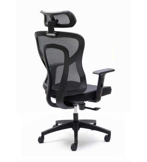 Silla ergonómica de oficina CALI de Euromof, cabecero y brazos regulables Silla ergonómica de oficina CALI de Euromof, cabecero y brazos regulables