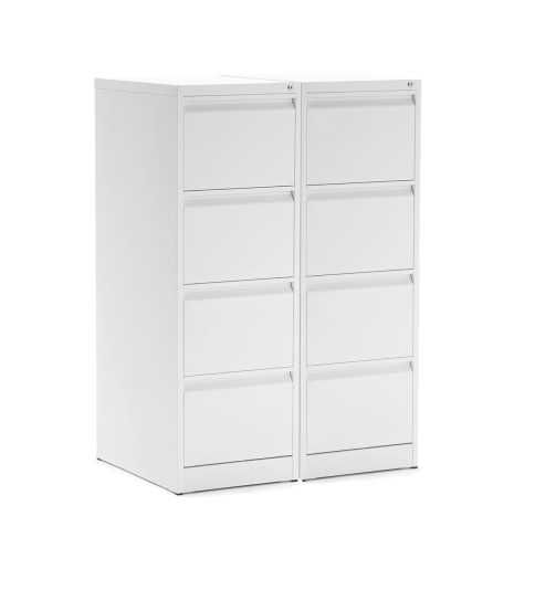 Archivador Metálico Modelo Denver 4 cajones blanco de Euromof Archivador Metálico Modelo Denver 4 cajones blanco de Euromof
