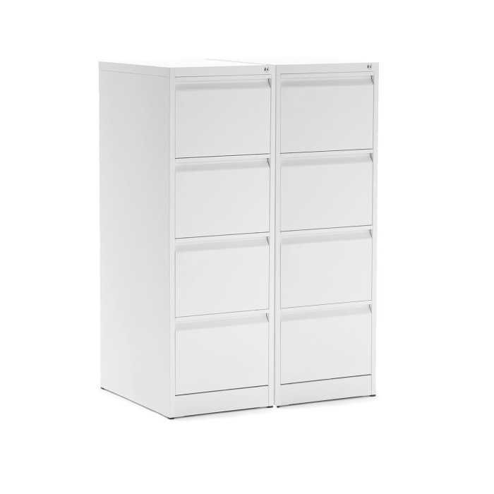 Archivador Metálico Modelo Denver 4 cajones blanco de Euromof Archivador Metálico Modelo Denver 4 cajones blanco de Euromof