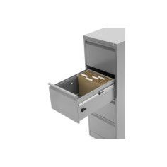 Archivador Metálico Modelo Denver 4 cajones gris de Euromof