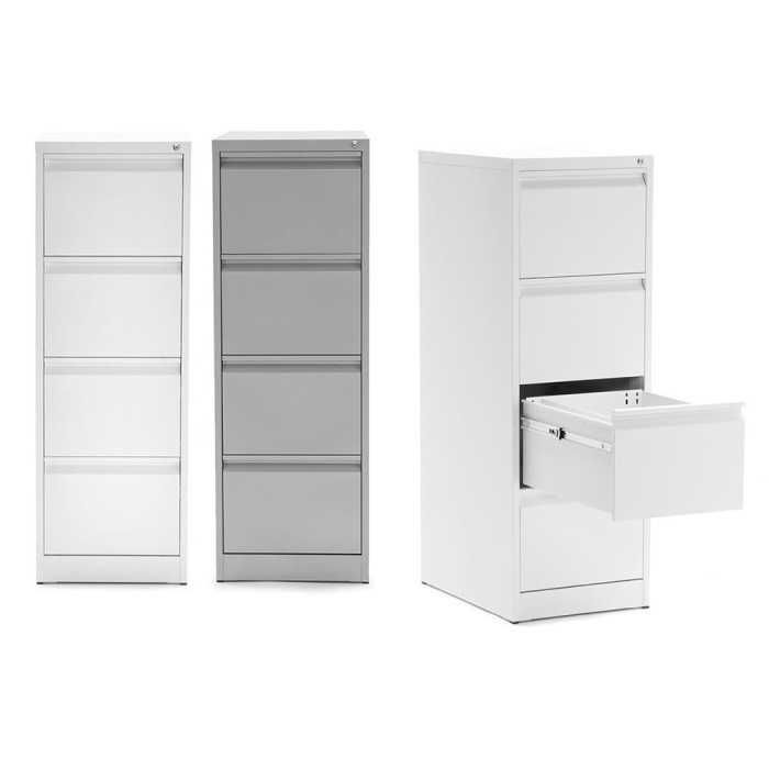 Archivador Metálico Modelo Denver 4 cajones gris de Euromof