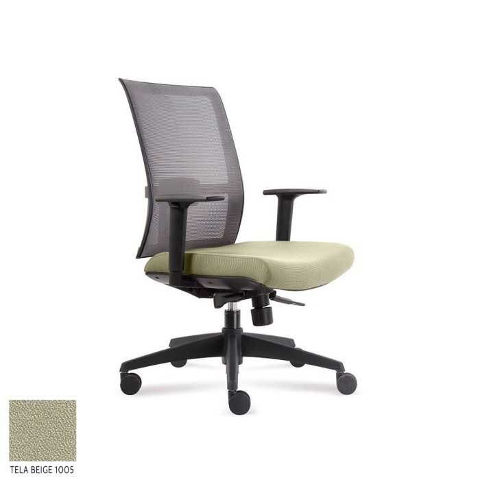 Silla ergonómica de oficina modelo Verona de Vincolo, con brazos regulables