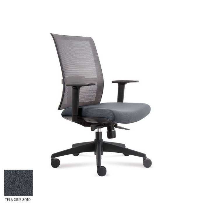 Silla ergonómica de oficina modelo Verona de Vincolo, con brazos regulables