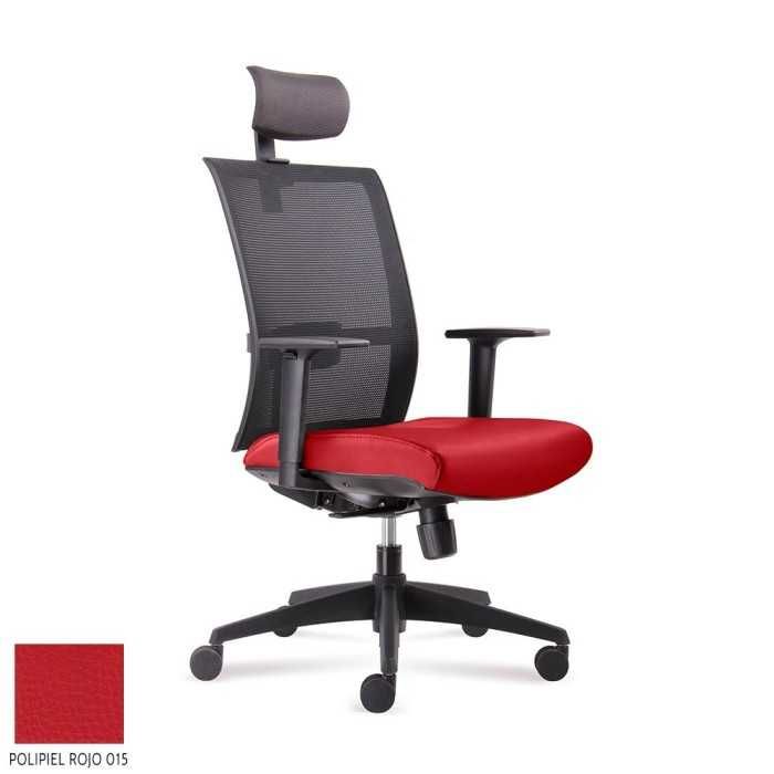 Silla ergonómica de oficina modelo VERONA de Vincolo, con cabezal, brazos regulables