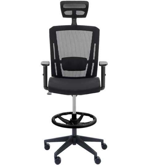 Taburete de trabajo SOFIA de Euromof, cabecero y brazos regulables Taburete de trabajo SOFIA de Euromof, cabecero y brazos regulables