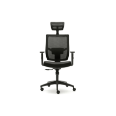 Silla ergonómica de oficina PISA de Euromof, cabecero y brazos regulables