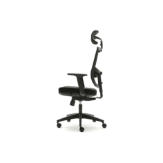 Silla ergonómica de oficina PISA de Euromof, cabecero y brazos regulables