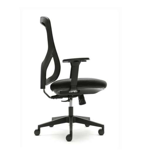 Silla ergonómica de oficina NANTES de Euromof, en acabado negro Silla ergonómica de oficina NANTES de Euromof, en acabado negro