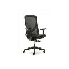 Silla ergonómica de oficina NANTES de Euromof, en acabado negro
