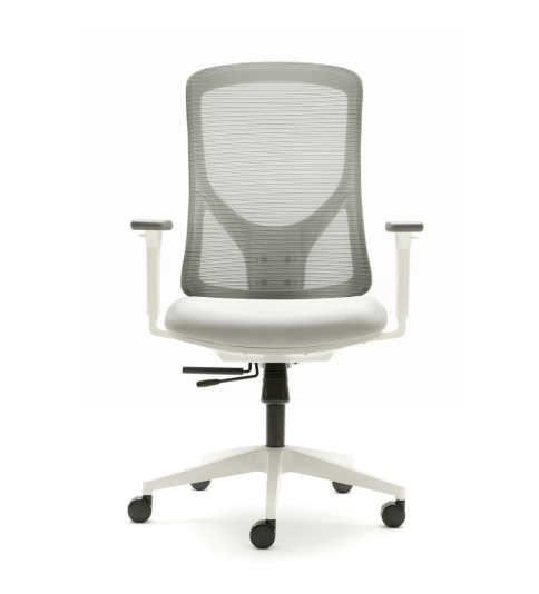 Silla ergonómica de oficina NANTES de Euromof, en acabado blanco Silla ergonómica de oficina NANTES de Euromof, en acabado blanco