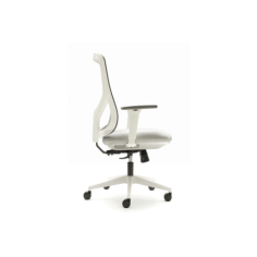 Silla ergonómica de oficina NANTES de Euromof, en acabado blanco