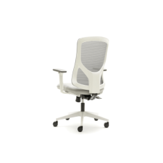 Silla ergonómica de oficina NANTES de Euromof, en acabado blanco