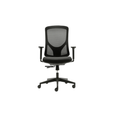Silla ergonómica de oficina NANTES de Euromof, en acabado negro