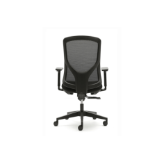 Silla ergonómica de oficina NANTES de Euromof, en acabado negro