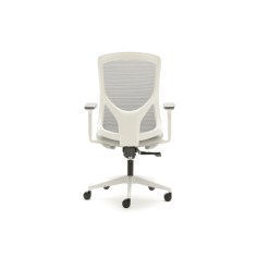 Silla ergonómica de oficina NANTES de Euromof, en acabado blanco