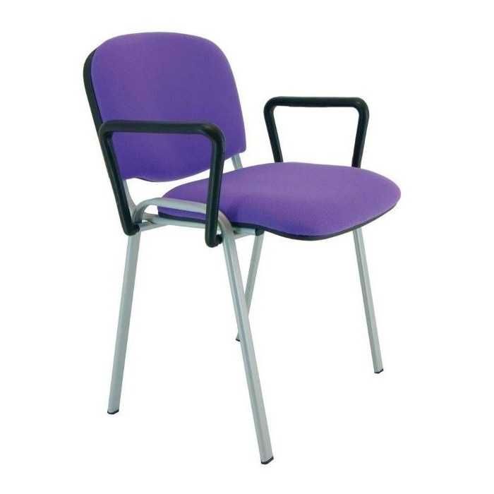 Silla confidente modelo FISSA de Vincolo, tapizada, calidad superior, con brazos Silla confidente modelo FISSA de Vincolo, tapizada, calidad superior, con brazos