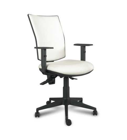 Silla Operativa ergonómica Athenea tapizada de Vincolo brazos regulables y base negra Silla Operativa ergonómica Athenea tapizada de Vincolo brazos regulables y base negra