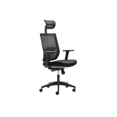 Silla ergonómica de oficina PISA de Euromof, cabecero y brazos regulables