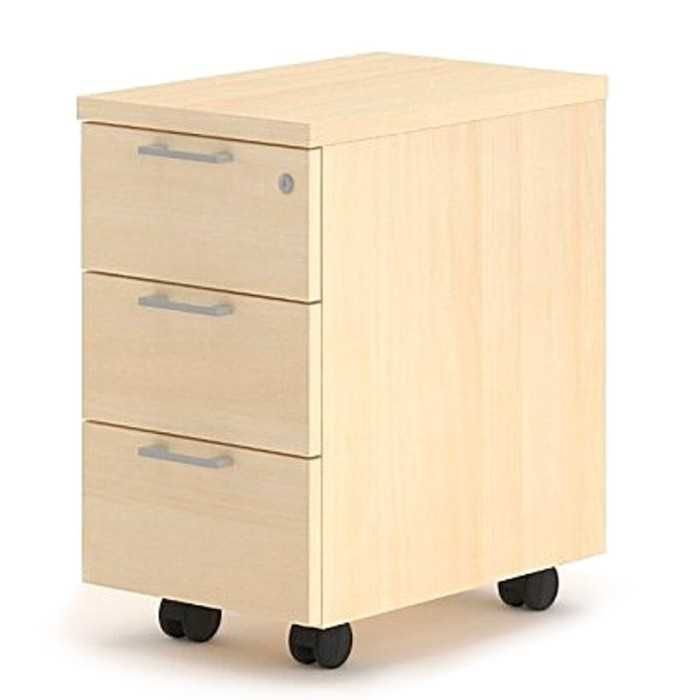 Cajonera Estrecha de oficina 3 Cajones OH SYSTEM de Mobel Linea Monocolor