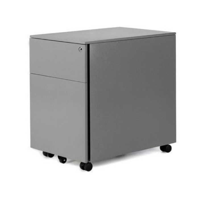 Cajonera metálica ATENAS de Euromof gris de cajón + archivo
