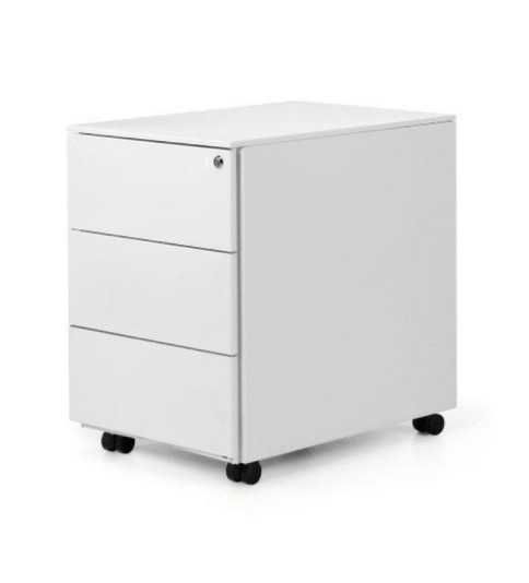 Cajonera metálica ATENAS de Euromof blanca de 3 cajones Cajonera metálica ATENAS de Euromof blanca de 3 cajones