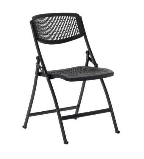 Pack 5 sillas plegables modelo SEUL de Euromof estructura de acero en color negra Pack 5 sillas plegables modelo SEUL de Euromof estructura de acero en color negra