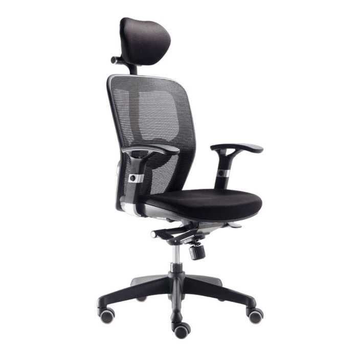 Silla de oficina ergonómica BOSTON con cabecero de Euromof